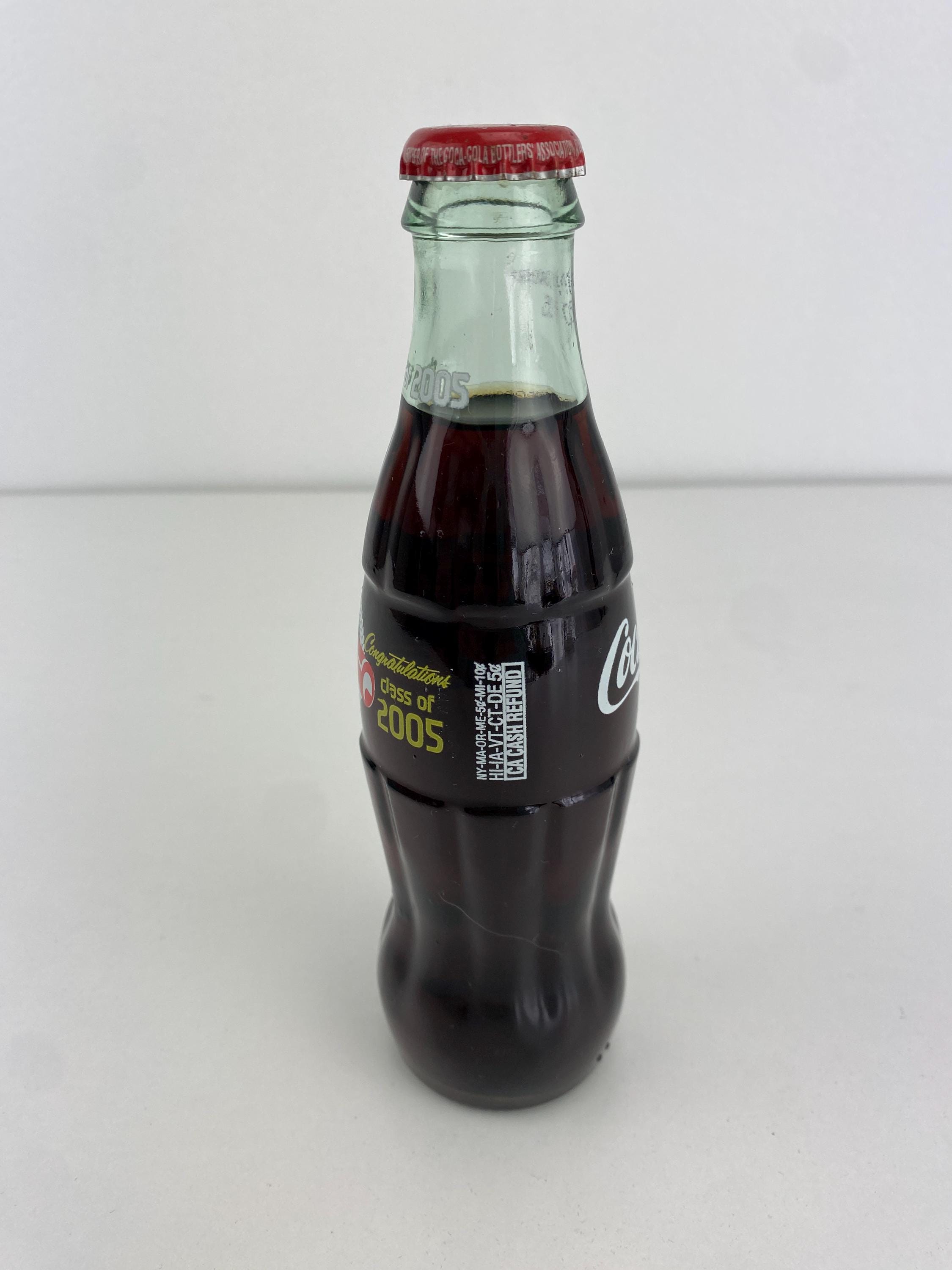 Coca-cola Coke Bottle Congratulations Class of 2005 New 8 Oz Glass