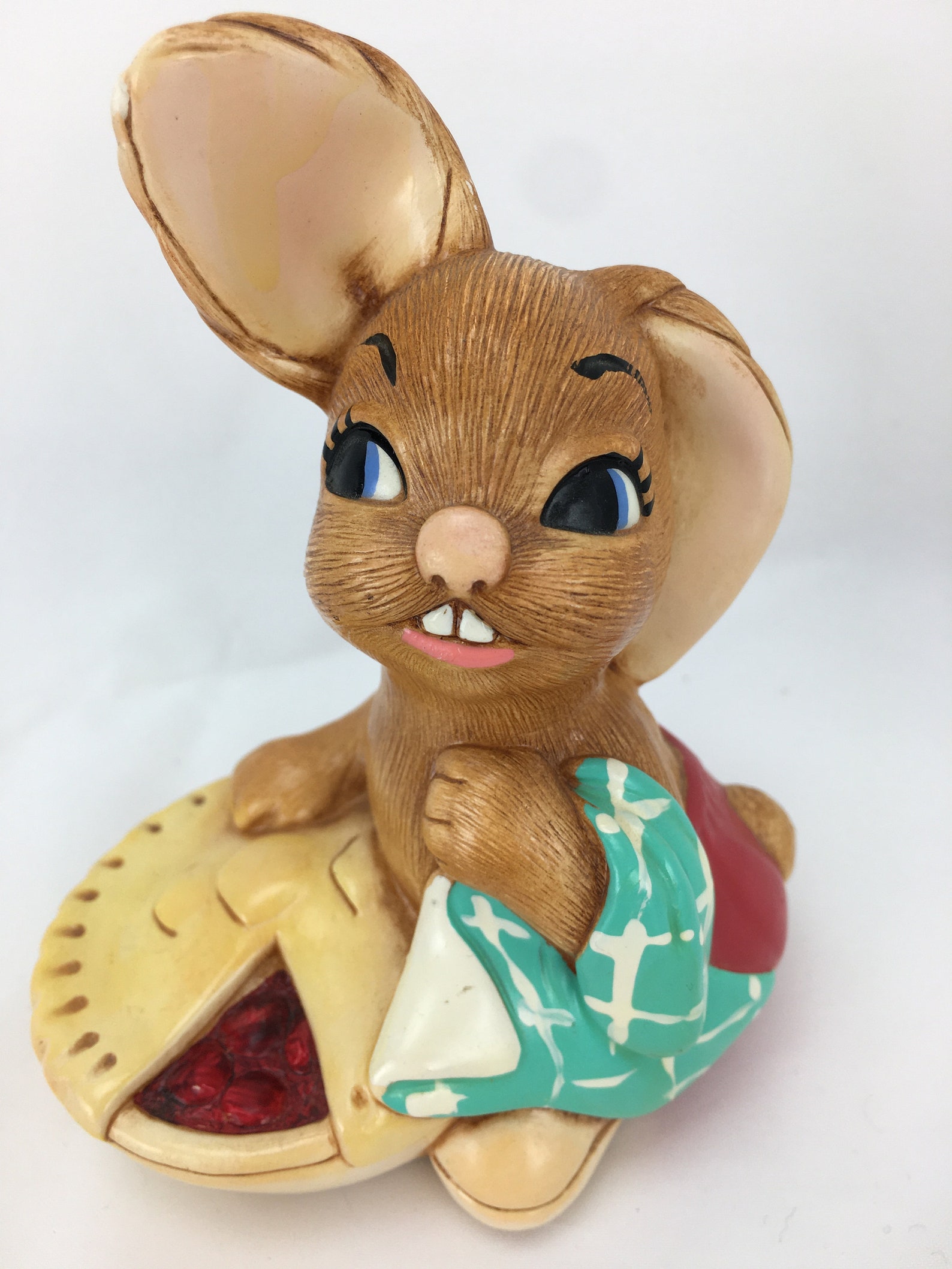 pendelfin rabbit in bed