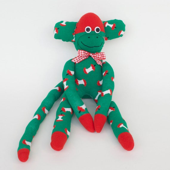 sock monkey stuffed animal