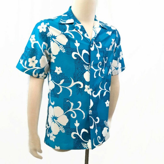 Vintage 70s Hawaiian Shirt Pomare Floral Cotton P… - image 3