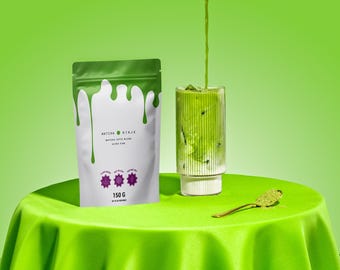 Sweetened Matcha Latte Powder, Ultra Fine Instant Mix (150g)