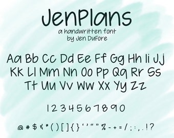 Download Handwritten Font Etsy SVG Cut Files