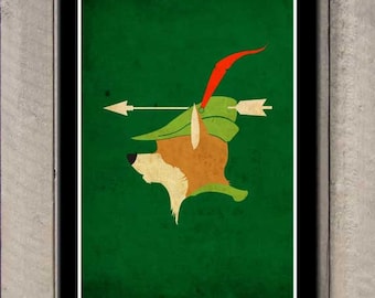 ヴィンテージディズニー映画ポスター - ロビンフッド - Etsy 日本