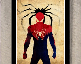 Minimalist Superhero Poster - Spiderman