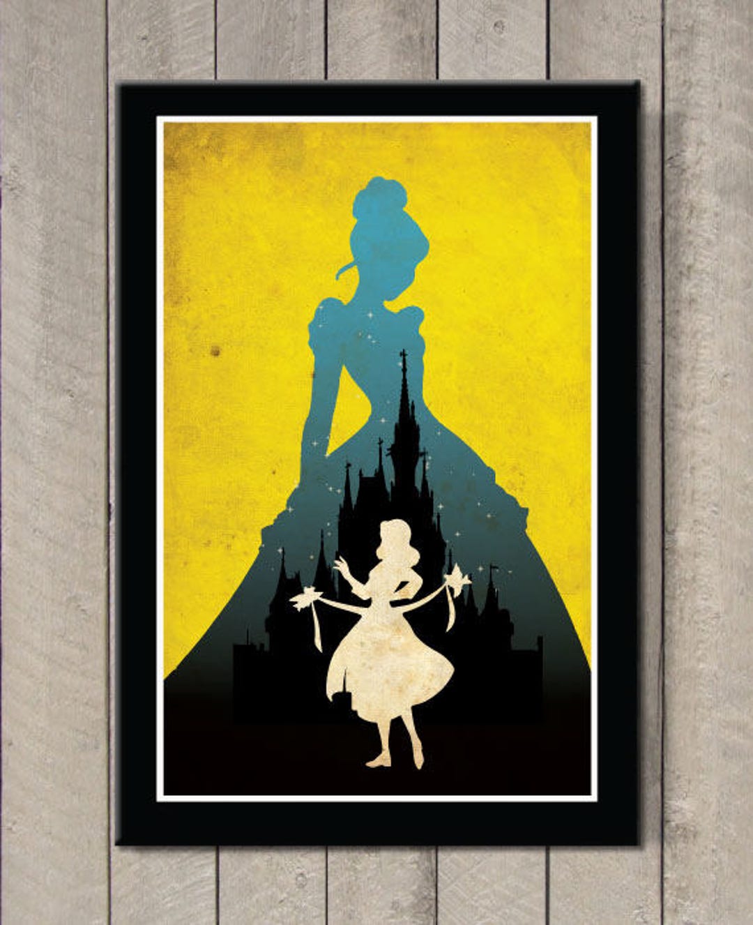 Vintage Disney Movie Poster Cinderella Etsy