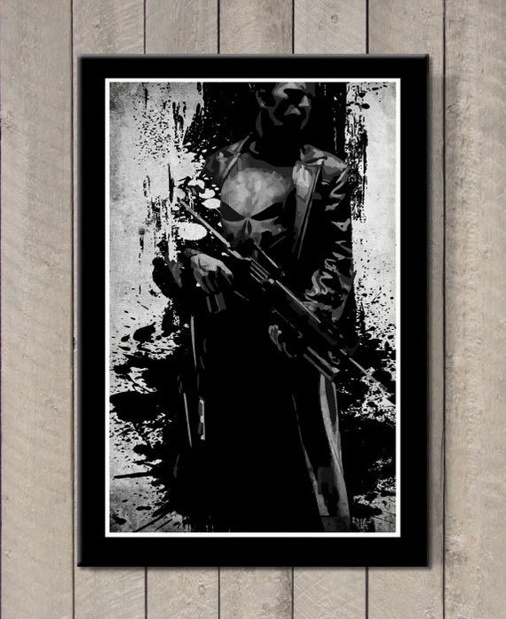 Minimalist Punisher Poster | Etsy