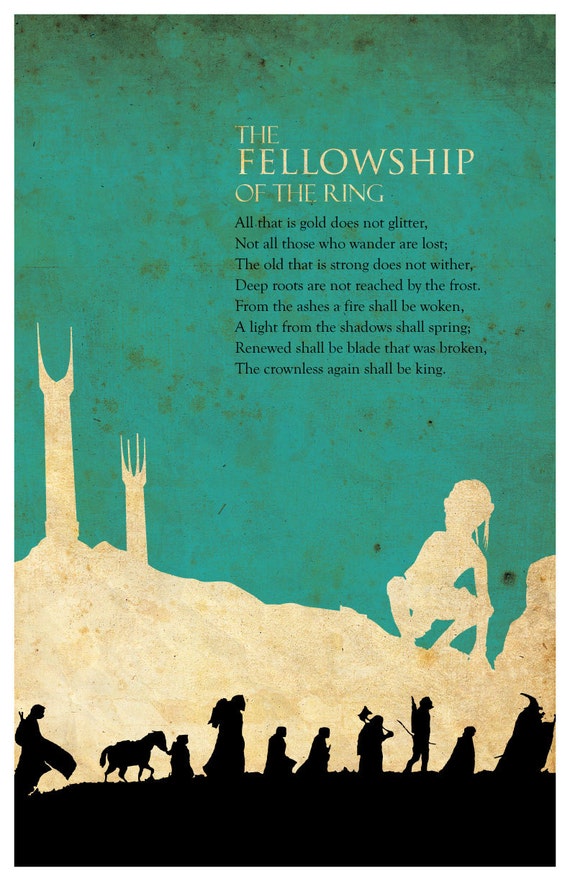 The Lord of the Rings: The Fellowship of the Ring Movie Poster