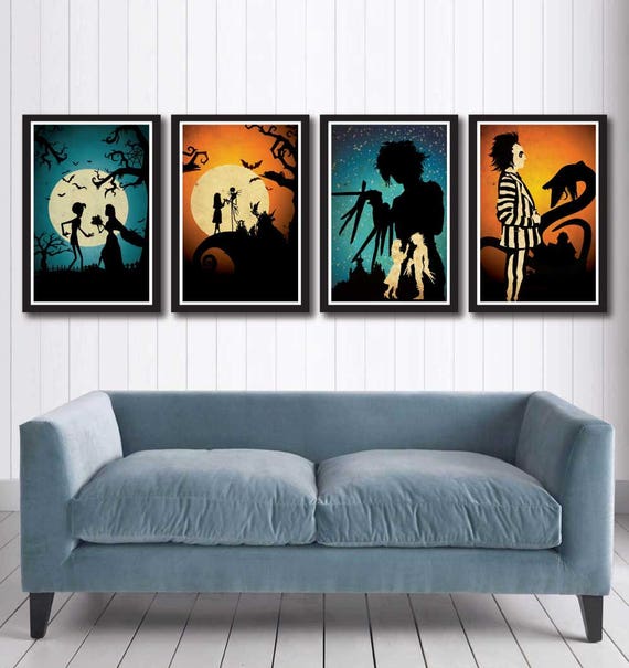 Burton Movie Poster Set -nightmare Before Christmas, Edward