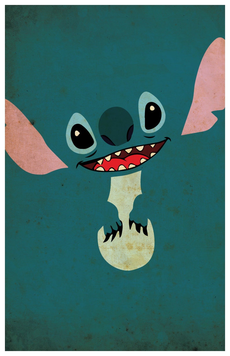 Disney movie poster Lilo & Stitch Stitch Etsy