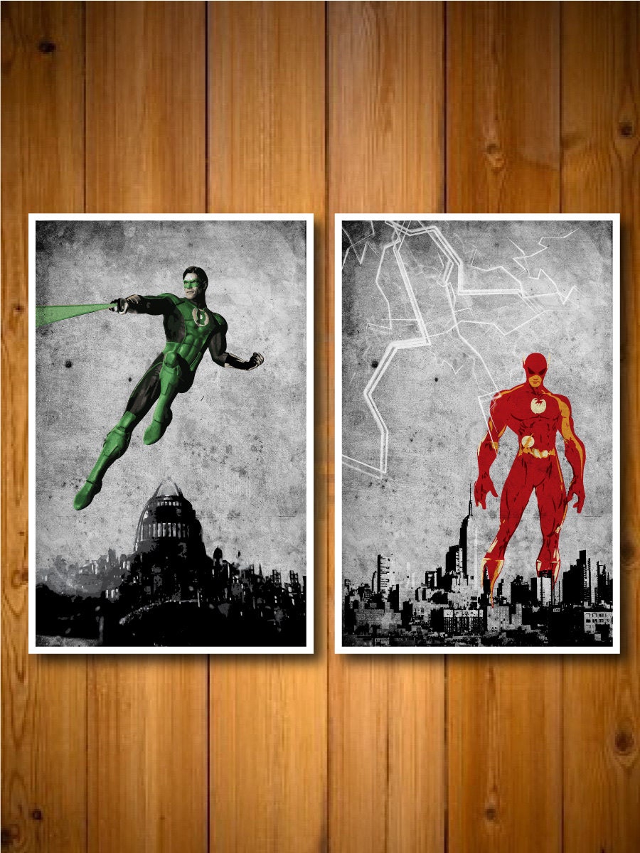 Justice League Poster Set | Etsy