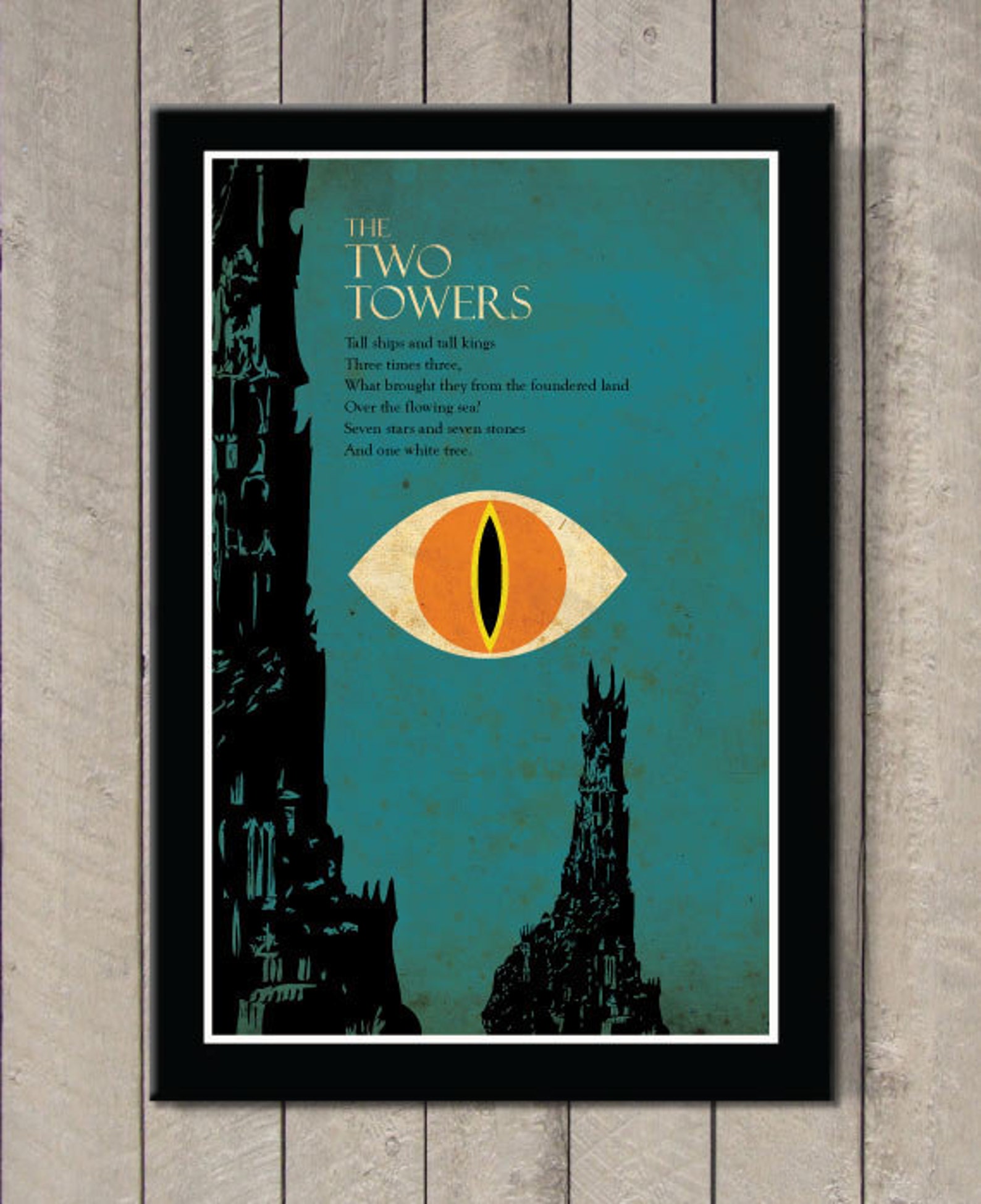 The Lord of the Rings - the Two Towers Poster - Etsy