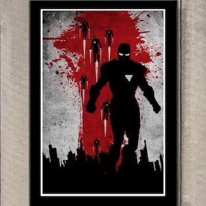 Vintage Avengers Movie Poster Set - Iron Man