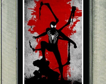 ヴィンテージ アベンジャーズ 映画ポスター - スパイダーマン