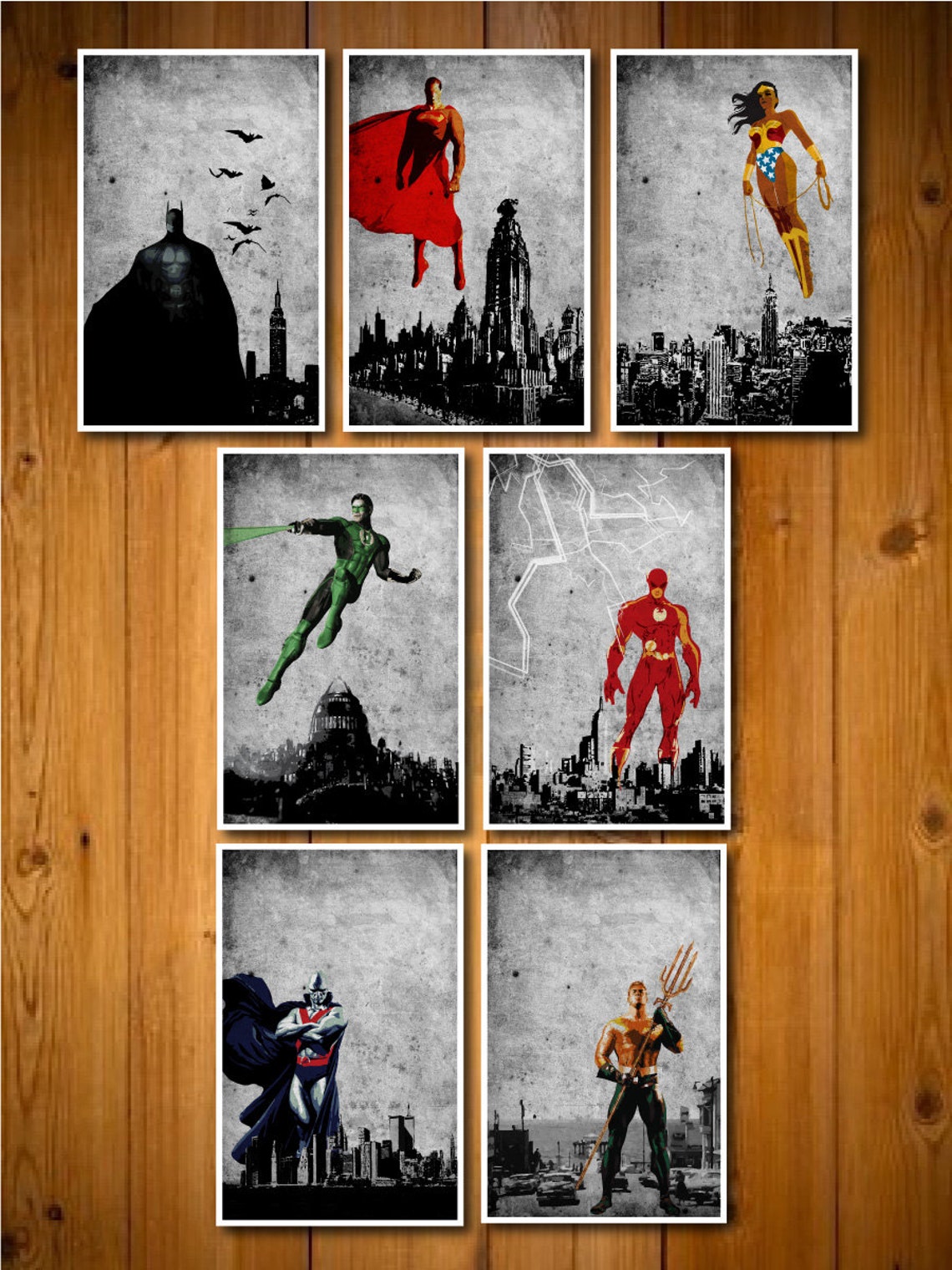 Justice League Poster Set | Etsy