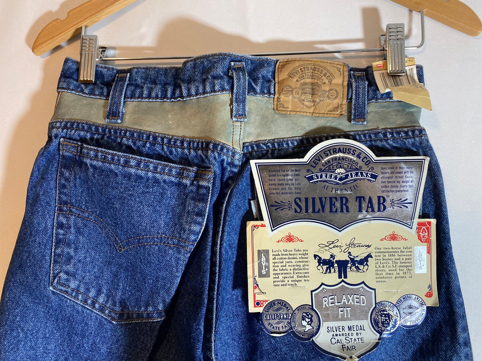 Levis Silver Tab Jeans 31x34 Made in USA NWT Etsy