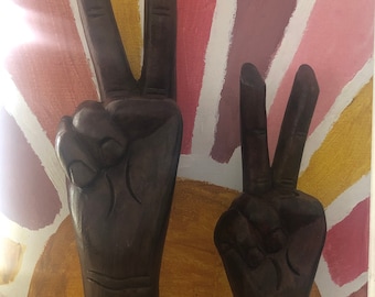 Wooden Peace Sign - Etsy