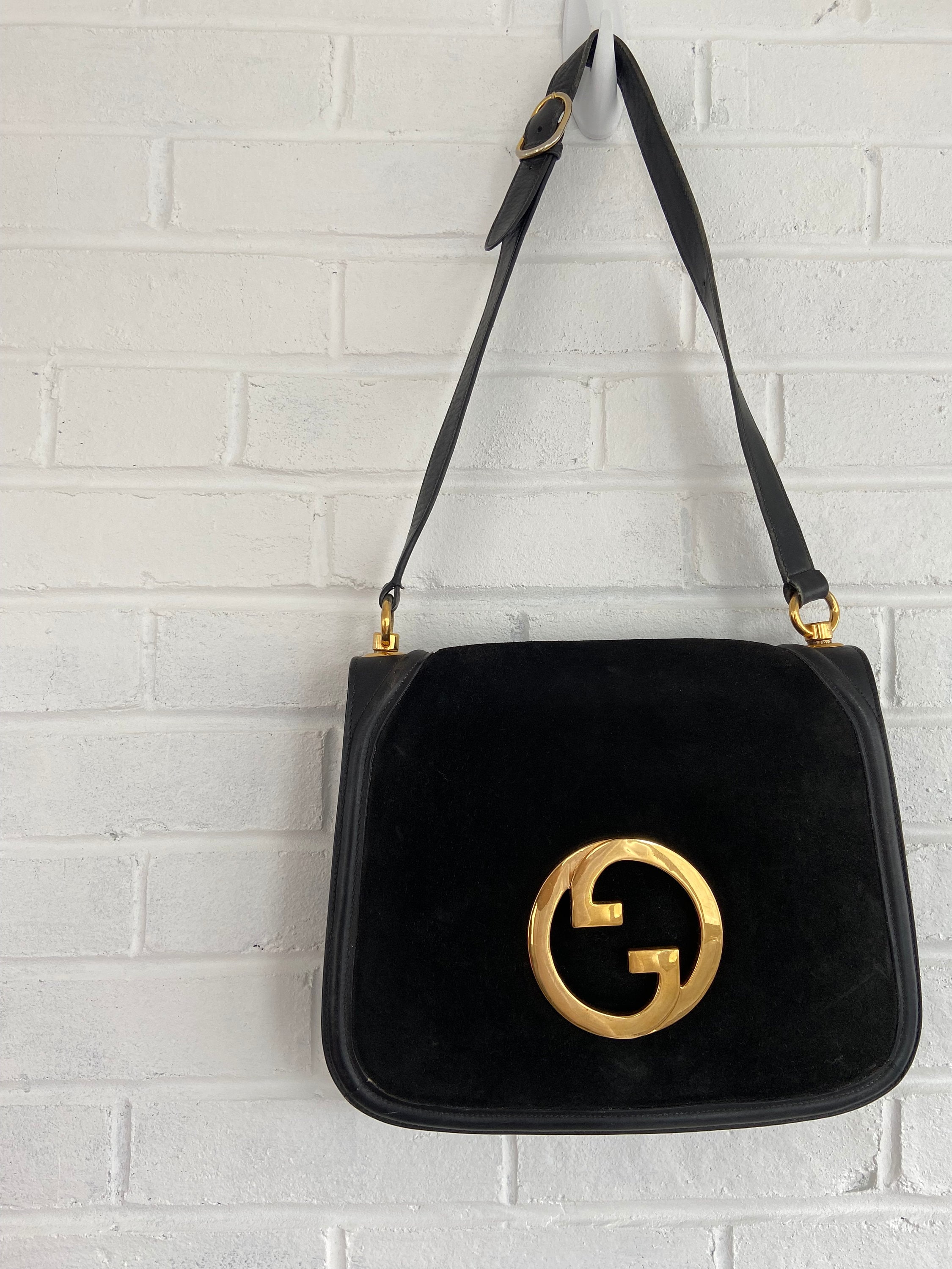 Vintage Gucci Brown Suede Blondie Clutch - Gucci