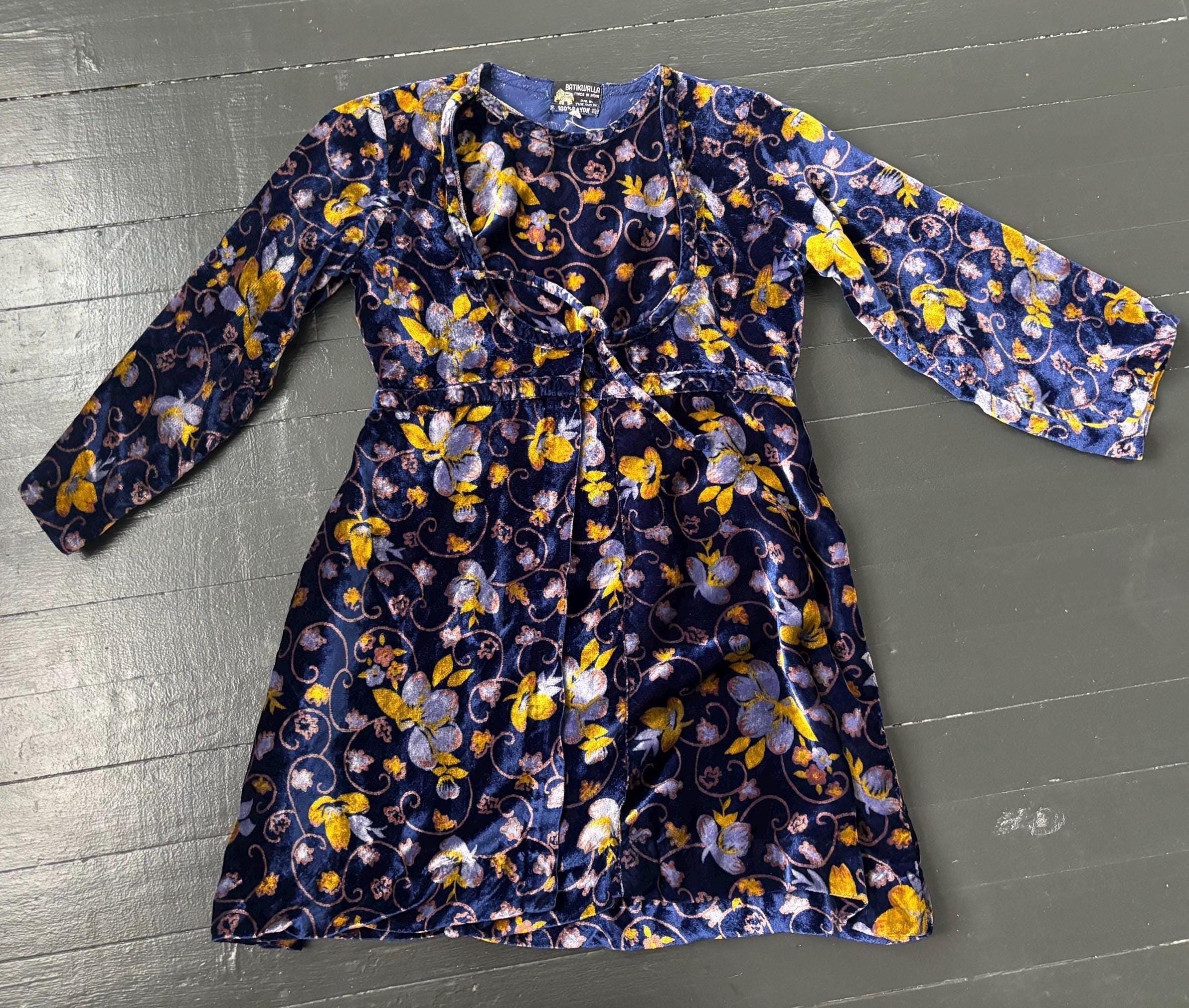 22SS ＜6(ROKU)＞BATIK RRINT PILE DRESS