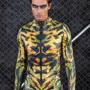 Alien Costume, Zombie Costume Men, Halloween Costumes For Men, Men Halloween Costume, Halloween Lizard Costume, Cosplay Costume Men, Badinka