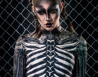 Halloween Costume Womens, Adult Halloween Costume, Alien Costumes for Women, Sexy Halloween Costume, Scary Womens Halloween Costume, BADINKA