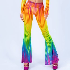 Festival Pants Woman, Mesh Pants, Rave Outfit, Festival Set, Rave Clothing, Mesh Sexy Pants, Transparent Disco Pants, Festival Outfit Woman