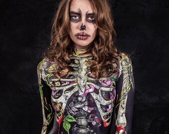 Halloween Skeleton Costume, Halloween Costumes Women, Sexy Skeleton Bodysuit, Adult Halloween Costumes, Cosplay Halloween Costume Women