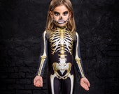 Kids Halloween Costume, Kids Skeleton Costume, Halloween Costumes for Girls, Halloween Costumes for Children, Girls Halloween Dress