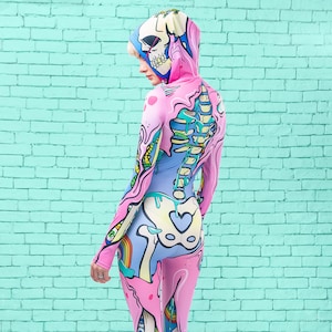 Skeleton unitard shop