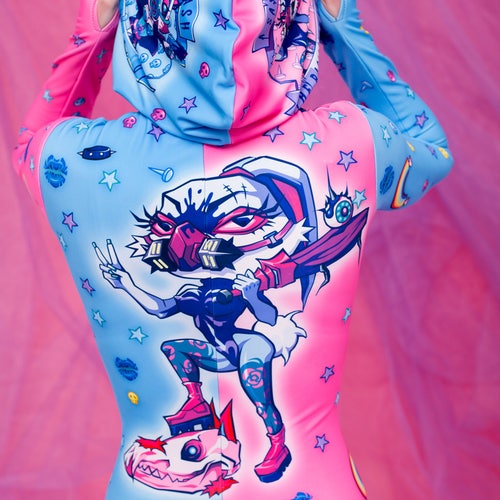 Kickass Babes Bodysuit, Steampunk Clothing, Harajuku Clothing, Full Body Costume, Steampunk Bodysuit, Festival Bodysuit, Steampunk Costume