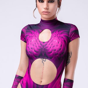Rave Bodysuit For Women, Festival Outfit For Women, Rave Bodysuit, Festival Clothing, Psychedelic Clothing, Burning Man Outfit, Rave Clothes