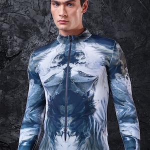 Male Bodysuit, Bodysuit Costume, Rave Clothing, Rave Outfit Men, Burning Man Outfit Men, Aesthetic Clothing, Bodysuit Man, Men&#39;s Fashion