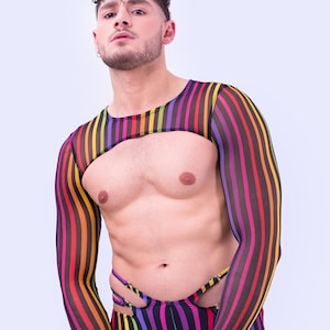 Rainbow outfit for men new arrivals
