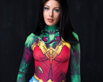 Wonder Woman Inspired Zombie Costume Superhero Costume Women 