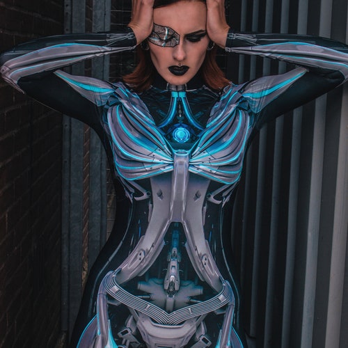 Halloween Costume Women, Halloween Cosplay Costume, Cyberpunk Costume, Cyberpunk Halloween Costume, Sexy Cosplay Costume for Women, BADINKA
