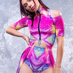 Rave Dress, Festival Dress, Rave Outfit Woman, Kawaii Dress, EDM Dress, Rave Skater Dress, Rave Maxi Dress, Festival Outfit, Kawaii Clothing