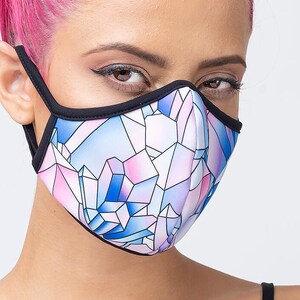 Black Face Mask With Nose Wire Washable Face Mask Reusable Etsy