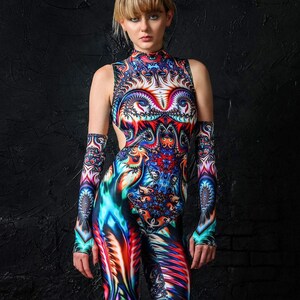 Rave Outfit, Festival Clothing Women, Rave Catsuit, Rave Clothing, Sexy Catsuit, Burning Man Clothing Women, Rave Bodysuit, Rave Costume