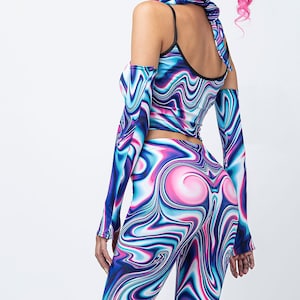 Psychedelic Clothing, Psychedelic Leggings, Trippy Leggings, Psychedelic Clothes, Psy Trance Goa, Futuristic Clothing, Festival Clothing