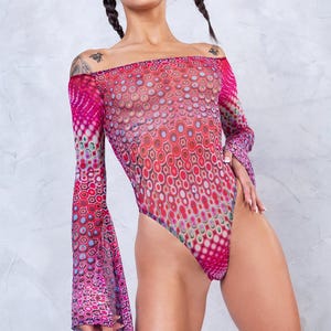 Abiti da festival per donne, body sexy, abbigliamento da rave per donne, abiti da festival sexy, abbigliamento futuristico, abbigliamento da rave, body da festival