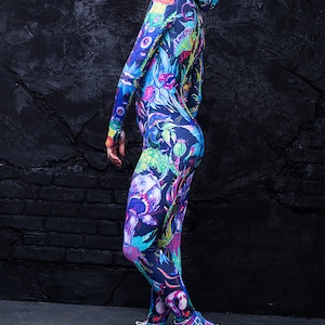 Psychedelic Print Bodysuit