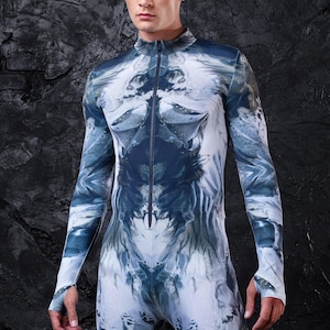 Male Bodysuit, Bodysuit Costume, Rave Clothing, Rave Outfit Men, Burning Man Outfit Men, Aesthetic Clothing, Bodysuit Man, Men&#39;s Fashion