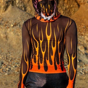 UV Light Reactive Top, Black Light Reactive Top, Male Sheer Rave Top, Festival Costume, See Through Rave Top For Men, Male See Through Top