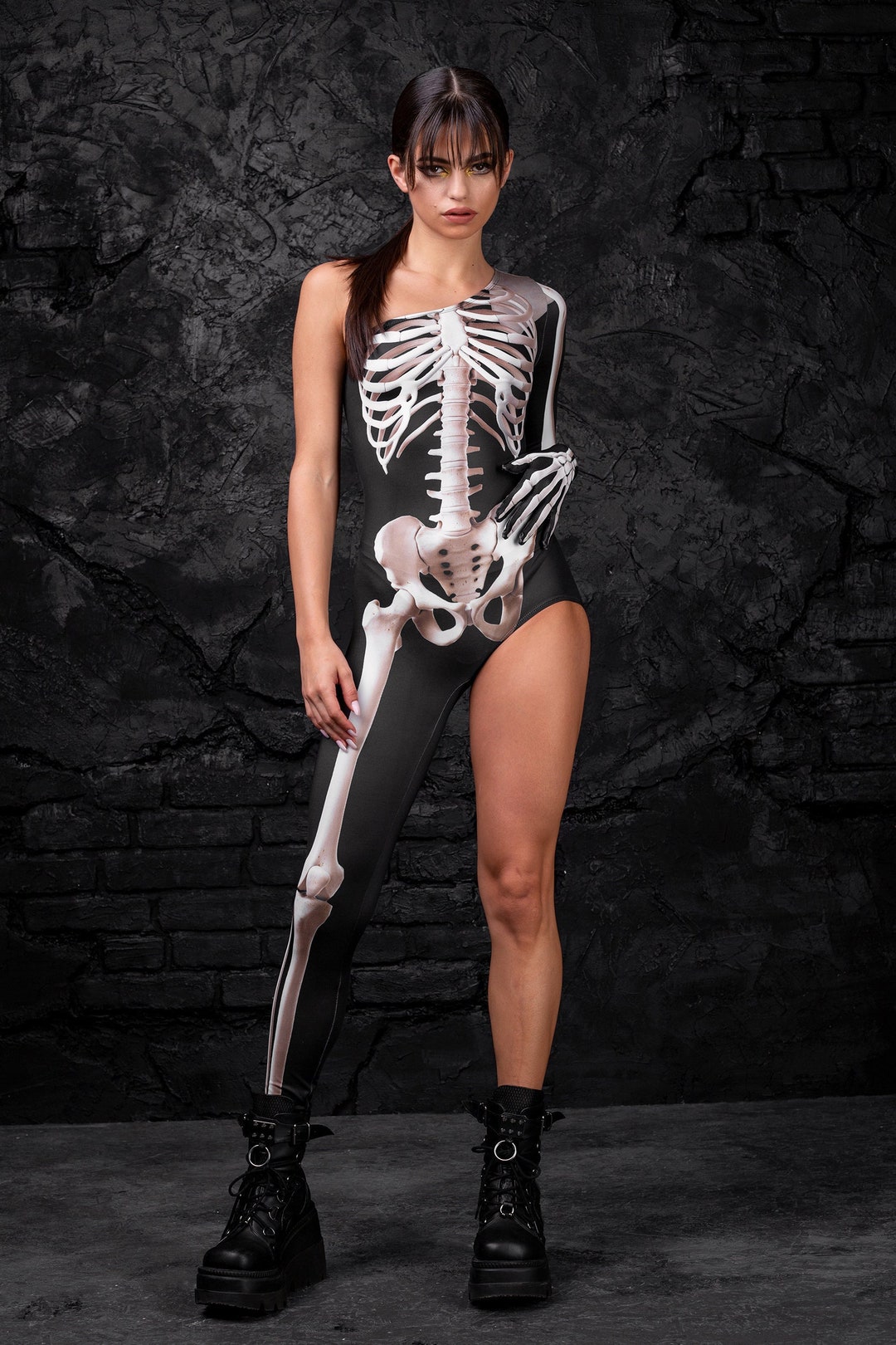 Skeleton Costume Women, Skeleton Halfy Costume, Skeleton Bodysuit Women