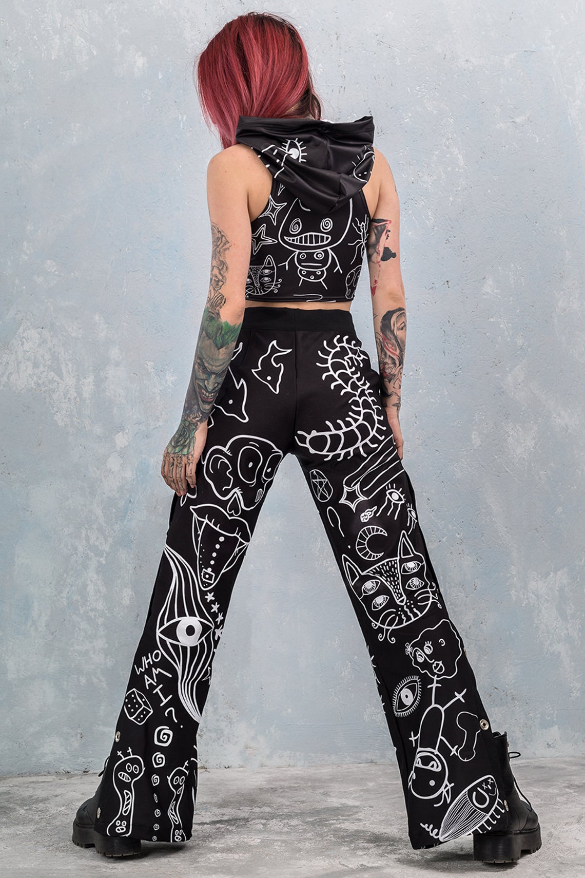 Rave Pants Women Loose Pants EDM Pants Festival Pants Etsy
