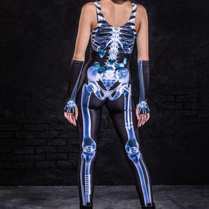 Halloween Gloves, Halloween Accessories Woman, Fingerless Gloves, Sexy Skeleton Gloves, Costume Gloves Women, Gothic Gloves, Cosplay Gloves