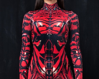 Fantasy Costume, Insect Costume, Alien Costumes for Women, Adult Festival Costume, Festival Bodysuit, Sci-Fi Costume Women, Alien Costume