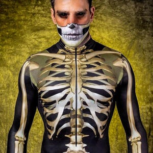 Skeleton Costume, Skeleton Costume Men, Halloween Costume Men, Mens Halloween Costume, Skeleton Bodysuit Men, Halloween Adult Costume Men