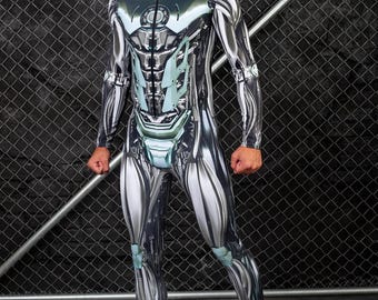 Halloween Costume For Man, Robot Costume Men, Halloween Costumes, Halloween Clothing Men, Robotic Costume, Cosplay Costume Men, BADINKA