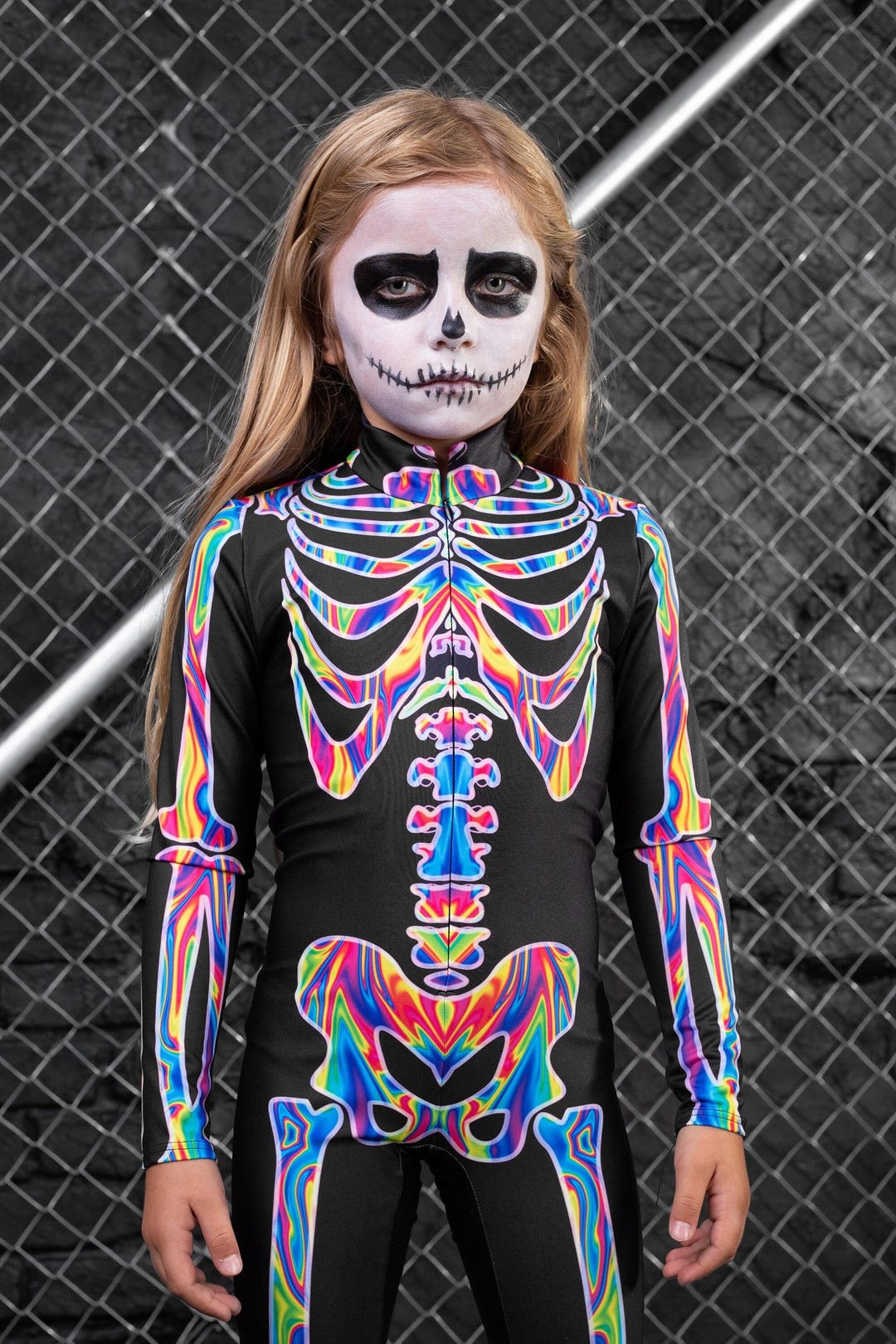 Rainbow Skeleton Costume, Girls Halloween Costume, Halloween Costumes Kids,  Toddler Halloween Costume Girl, Kids Costumes, Family Costumes