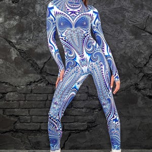 Festival Onesie, Psychedelic Clothing, Festival Bodysuit, Psychedelic Catsuit, Festival Catsuit, Festival Clothing, Burning Man Clothing